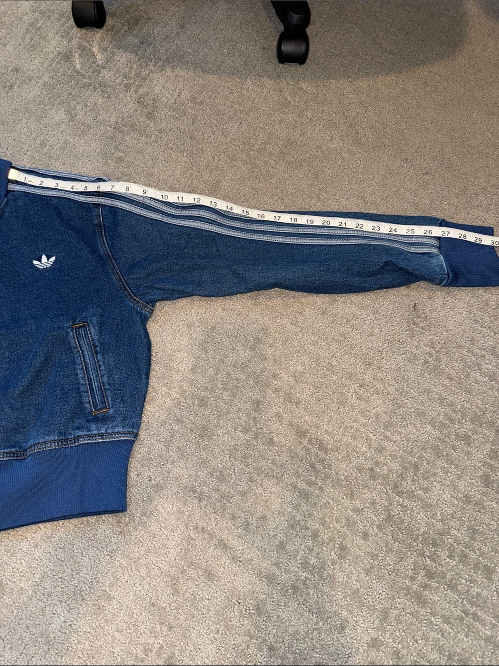 NWT adidas Originals Firebird Denim Track Jacket - Picture 12 of 13